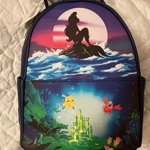 Little mermaid back pack NWT